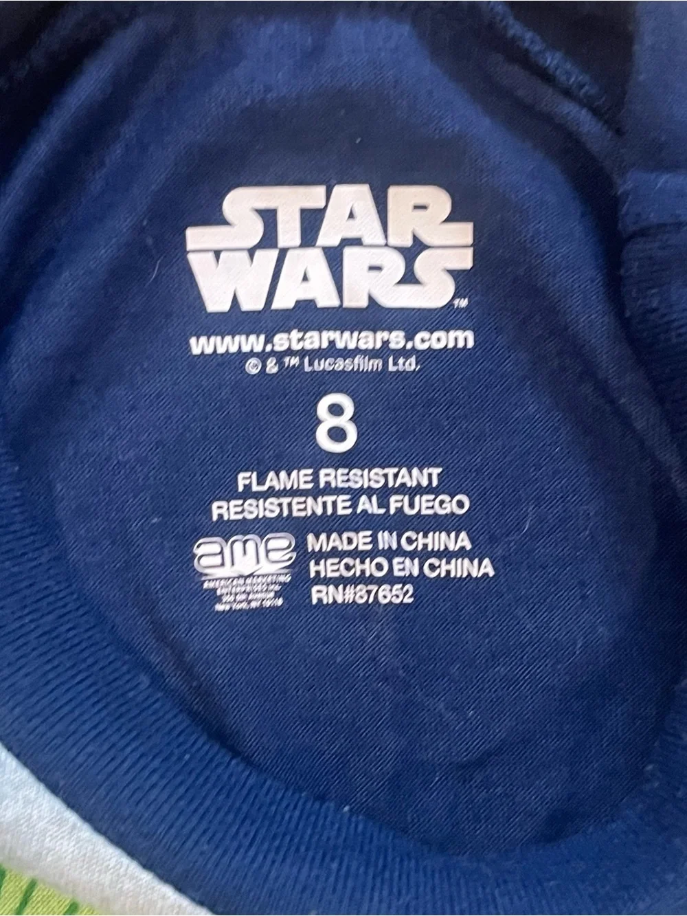 Star Wars Boys Pajama Lot Size 8 - Mandalorian Grogu Baby Yoda